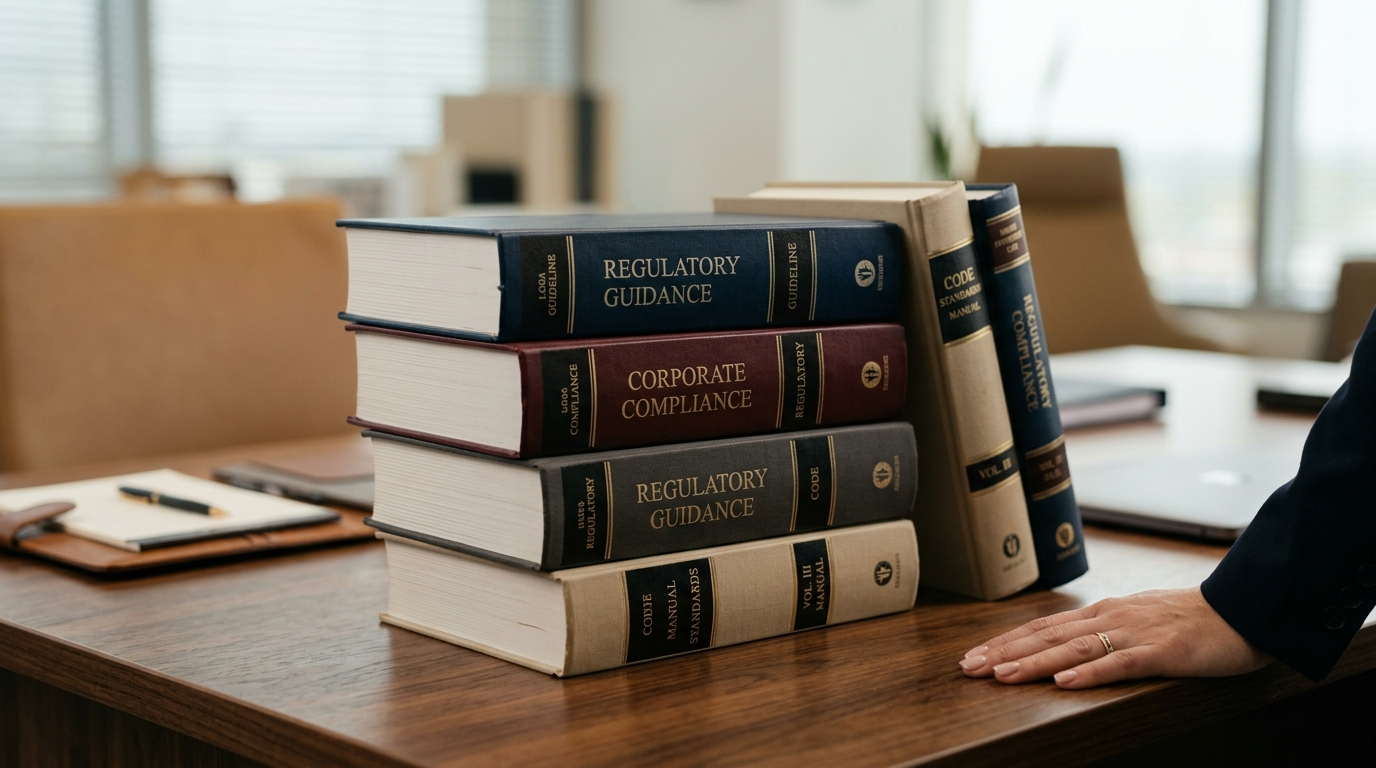 Classical architectural columns symbolising regulation